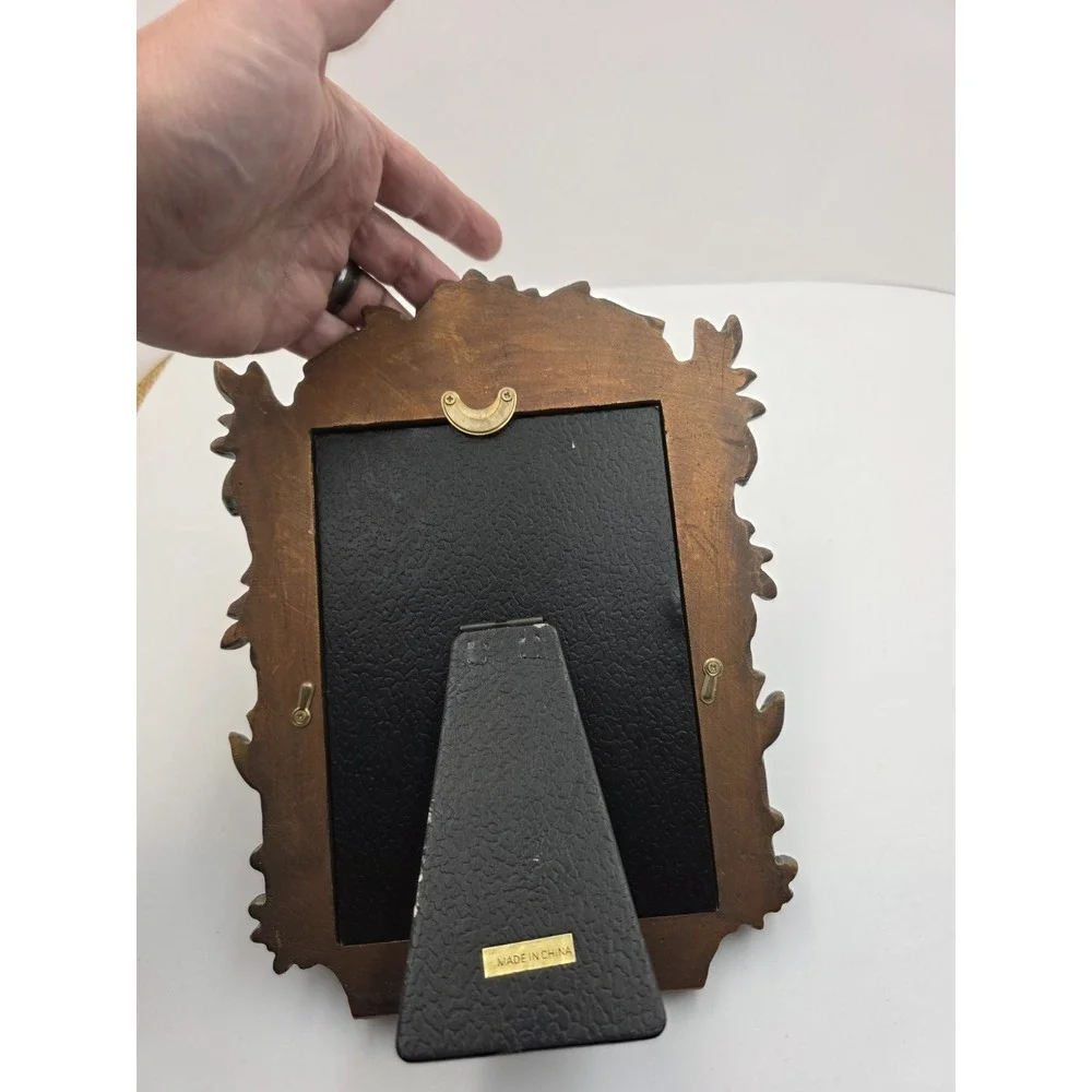 Ornate‎ Resin Picture Frame Bronze Gold Tone 8x10 Holds 4x6.5 Photo Portrait